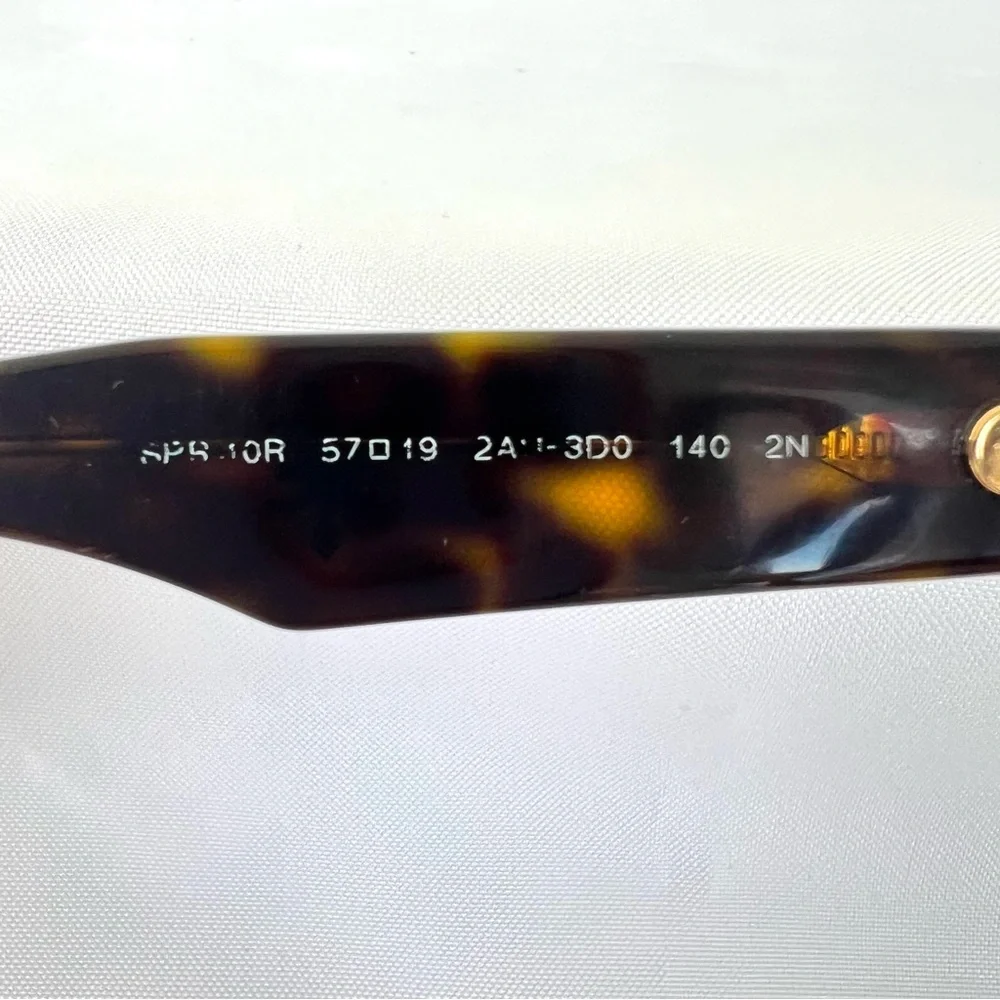 PRADA PR 10RSF-2AU3D0-57 Brown Gradient Lenses Cat Eye Havana Frame Sunglasses